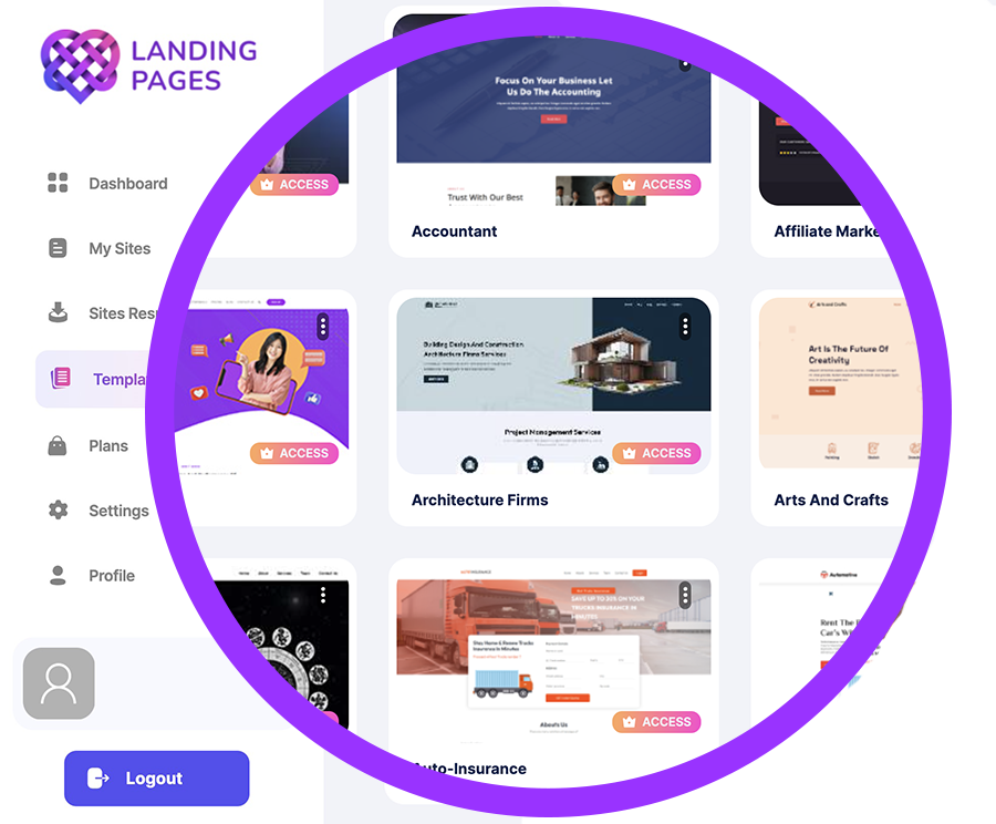 free landing page builder